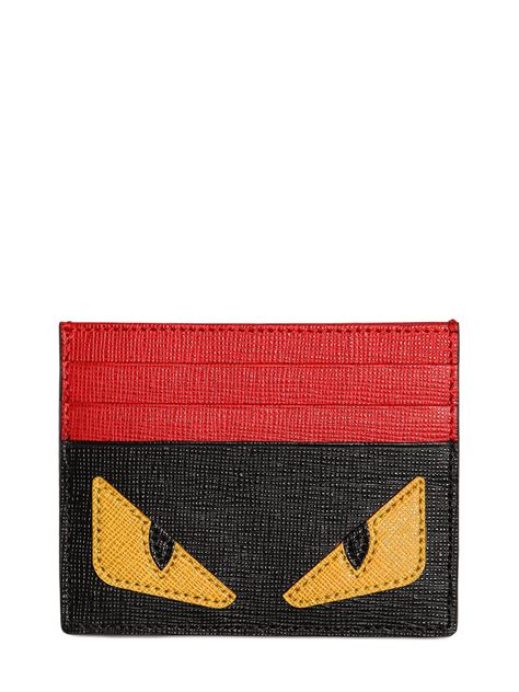 fendi monster eyes cardholder|fendi bifold card holder.